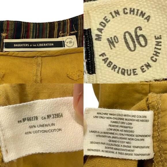 Anthropologie Daughters Of The Liberation Linen Blend Shorts 6 - Picture 4 of 12